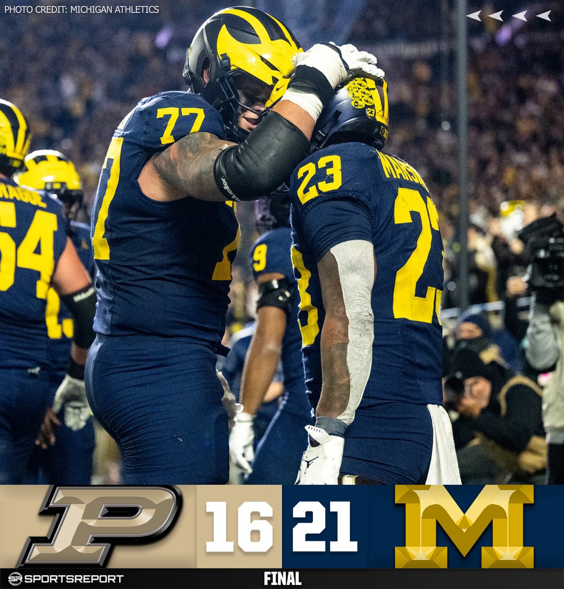 WOLVERINES WIN!!! Michigan beats Purdue to improve to 7-2!!