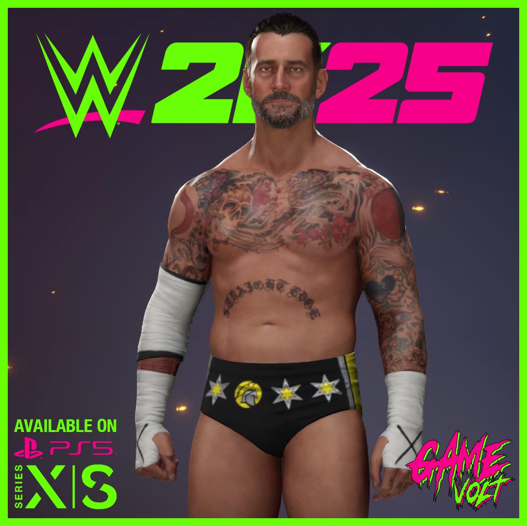 GameVolt1's tweet image. Download @CMPunk #SNME 11.01.2025 attire now available on #WWE2K25 on PS5 and Xbox Series X|S. Search &quot;Gamevolt&quot; to find on Community Creations. #ANDNEW