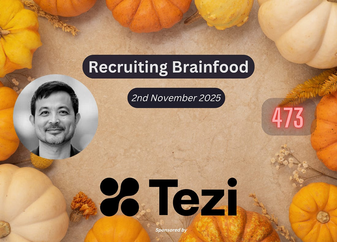 HungLee's tweet image. Recruiting Brainfood - Issue 473
recruitingbrainfood.substack.com/p/recruiting-b…

The State of AI Browser Agents 2025, The State of Attrition 2025, an Advocacy ROI Calculator, more job board madness from Alex Chukowski and one brilliant essay on Purpose-Metric Gap...