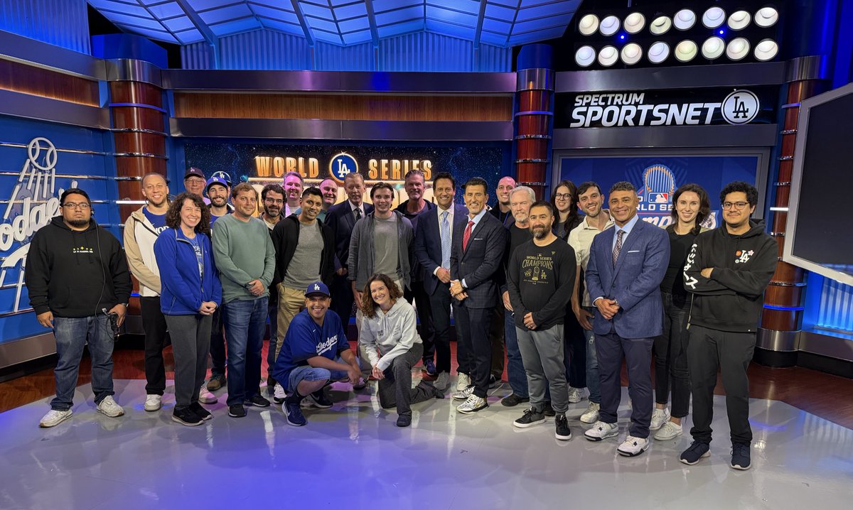 World Series Crew behind the World Series Champs #Dodgers