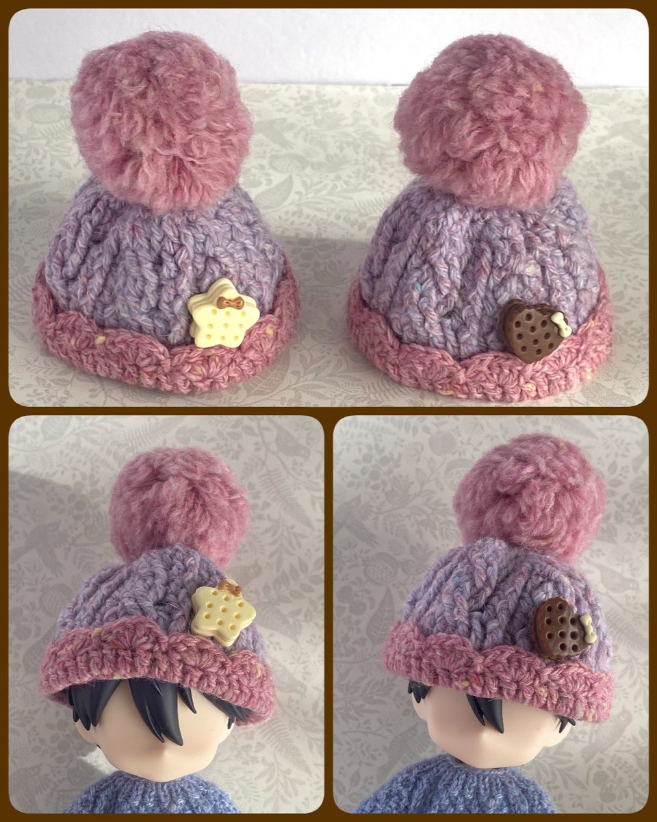 🩷新作の販売スタート①🟣
ゆめかわなニット帽できました。
1/12ドールサイズです。
りぼんつきクッキーが可愛い🥰

▼購入はこちら
sheep-in-a-hmk.booth.pm/items/7608296
#オビツ11 #ねんどろいどどーる #ドール