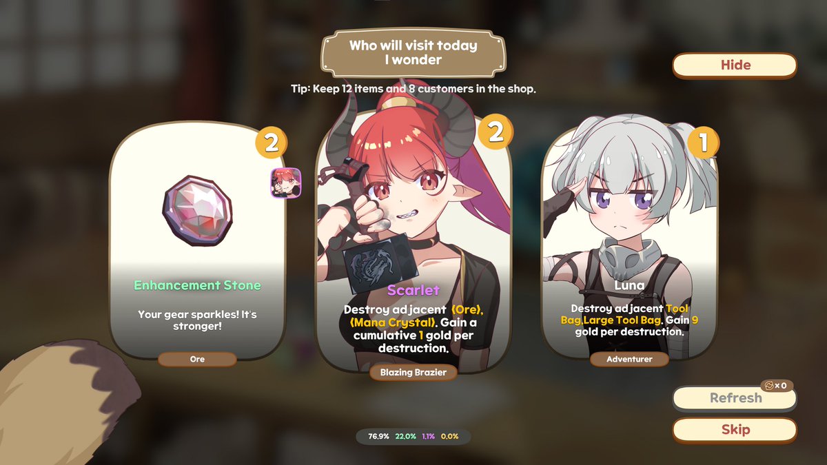 gamespark's tweet photo. 「キツネのしっぽをもっと柔らかく、自然にふわっと表現するため真剣に議論した」キツネ耳美少女の雑貨店描くデッキ構築型ローグライク『Hayo and the Emporium』【開発者インタビュー】
https://t.co/mWoiGIepmQ https://t.co/t0RKy6WJTE