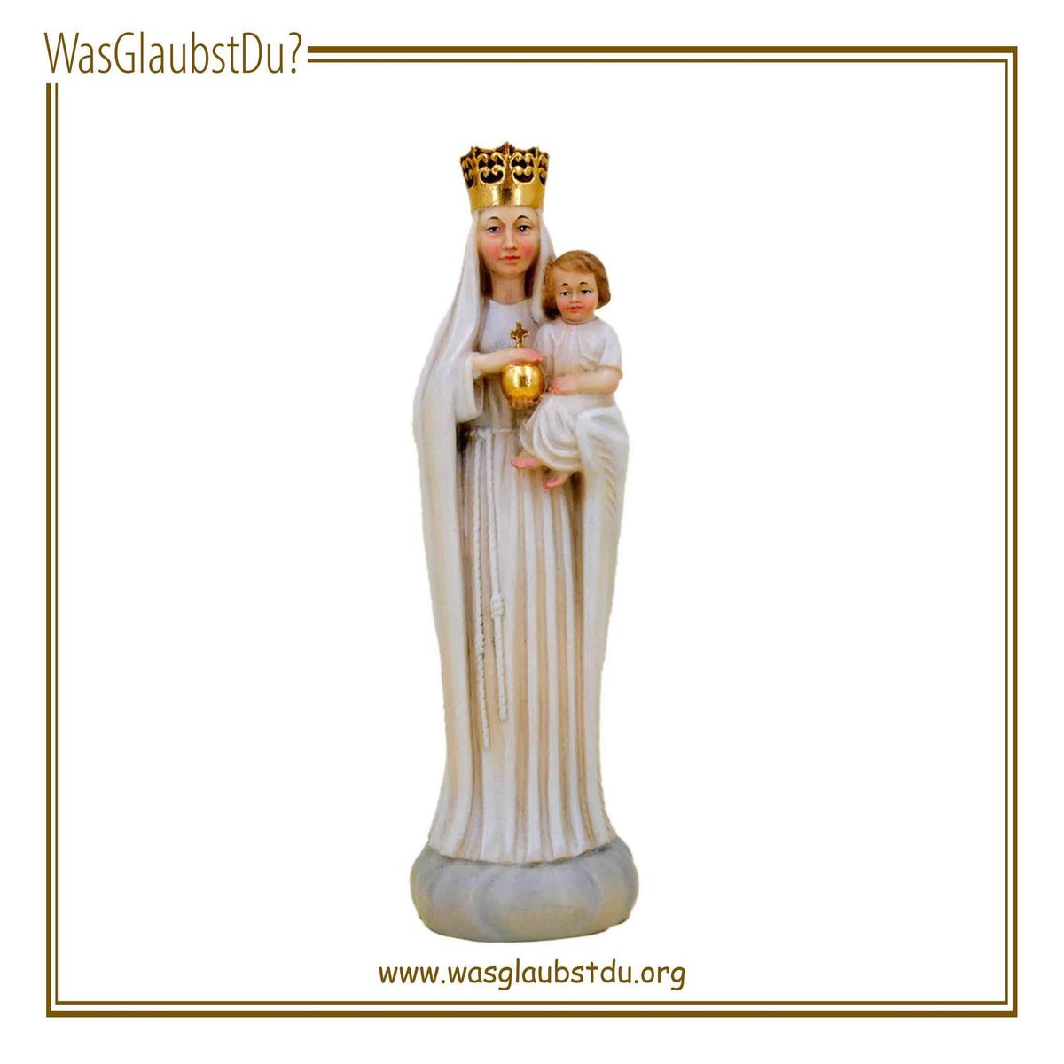 🌿 2. November – Allerseelen 🌿

Zum Fest Allerseelen möchten wir heute eine besondere Statue vorstellen: Die Königin des Weltalls und der armen Seelen. 👑✨

Zwischen 1937 und 1940 erschien die Gottesmutter vier Mädchen in Heede. wasglaubstdu.org/?s=K%C3%B6nigi…