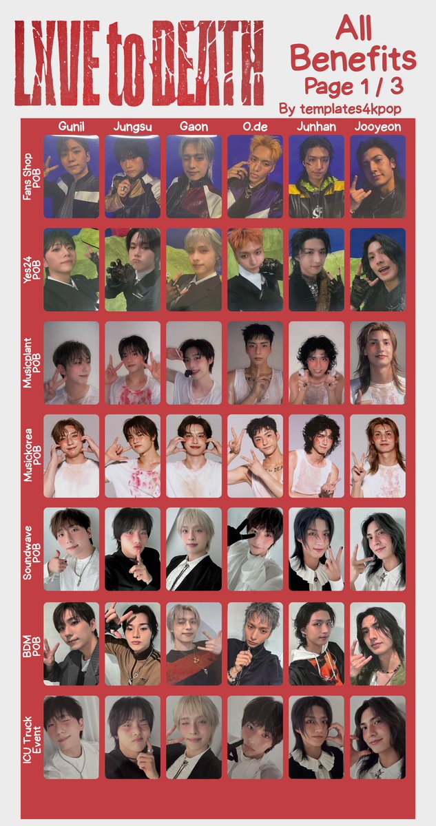 LOVEBITES キャラクターカード全種 Xdinary Heroes Lxve to Death Album benefit pob Photocard pc