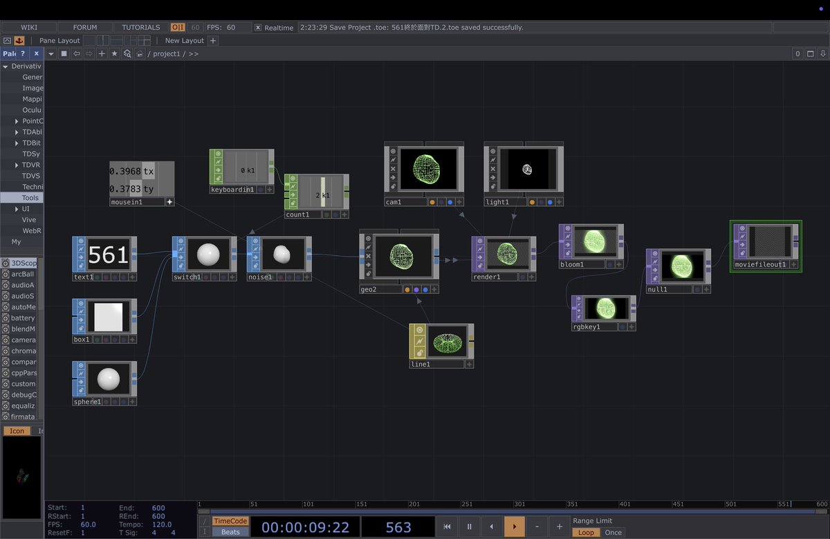 _561studio____'s tweet image. 《561》

𖡎 移動滑鼠改變物件顏色、按鍵盤「1」改變物件形體

𖡎 Practicing from: AIRT艺术科技

#sccd #sccd_medialab #touchdesigner