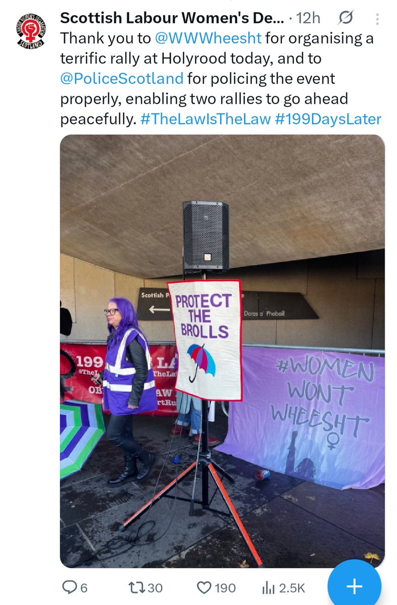 VirginiaFenwic4's tweet image. Reading about the hugely successful #199DaysLater protests in Edinburgh, London and Cardiff, it&apos;s obvious from comments that @PoliceScotland and @metpoliceuk did a good job of protecting women&apos;s lawful rights 👏👏👏 but @swpolice fell short by a mile of doing their duty.