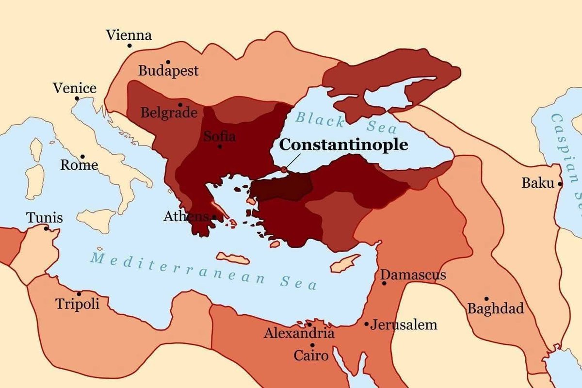 CSMR786's tweet image. 3 مارچ 1924 کو عظیم الشان سلطنت خلافت عثمانیہ کے خاتمے کا دن تھا۔
خلافتِ عثمانیہ زیلی ممالک پر مشتمل ہوا کرتی تھی، سوائے سلطنت مغلیہ بھارت کے تمام زیلی ممالک خلافت عثمانیہ کا حصہ ہوا کرتے تھے۔
1. سعودی عرب 
2. بلغاریہ
3. یونان
4. سربیا
5. مونٹی نیگرو
6. بوسنیا هرز یگو وینا
7.…