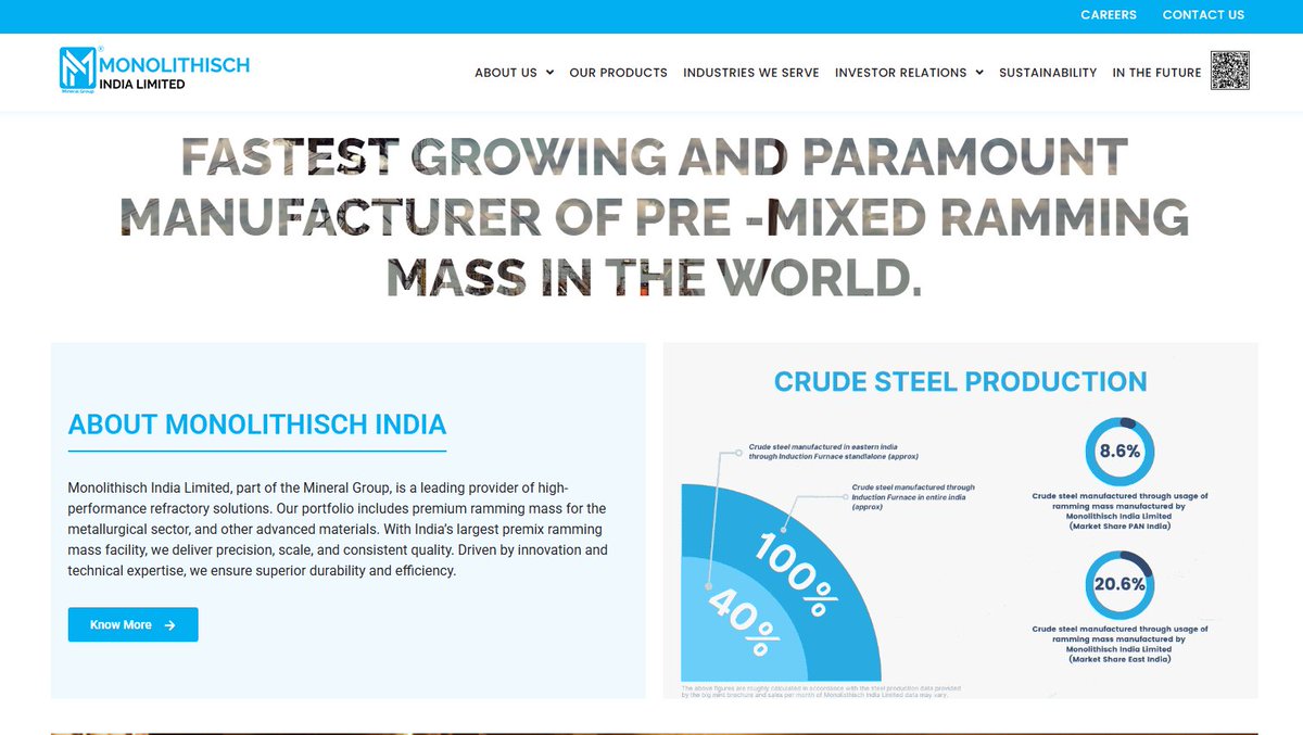 mystocks_in's tweet image. The next manufacturing #multibagger in the making? 

Monolithisch India is going ALL-IN — 4x capacity expansion, 70%+ PAT CAGR, and zero debt!👇📈
