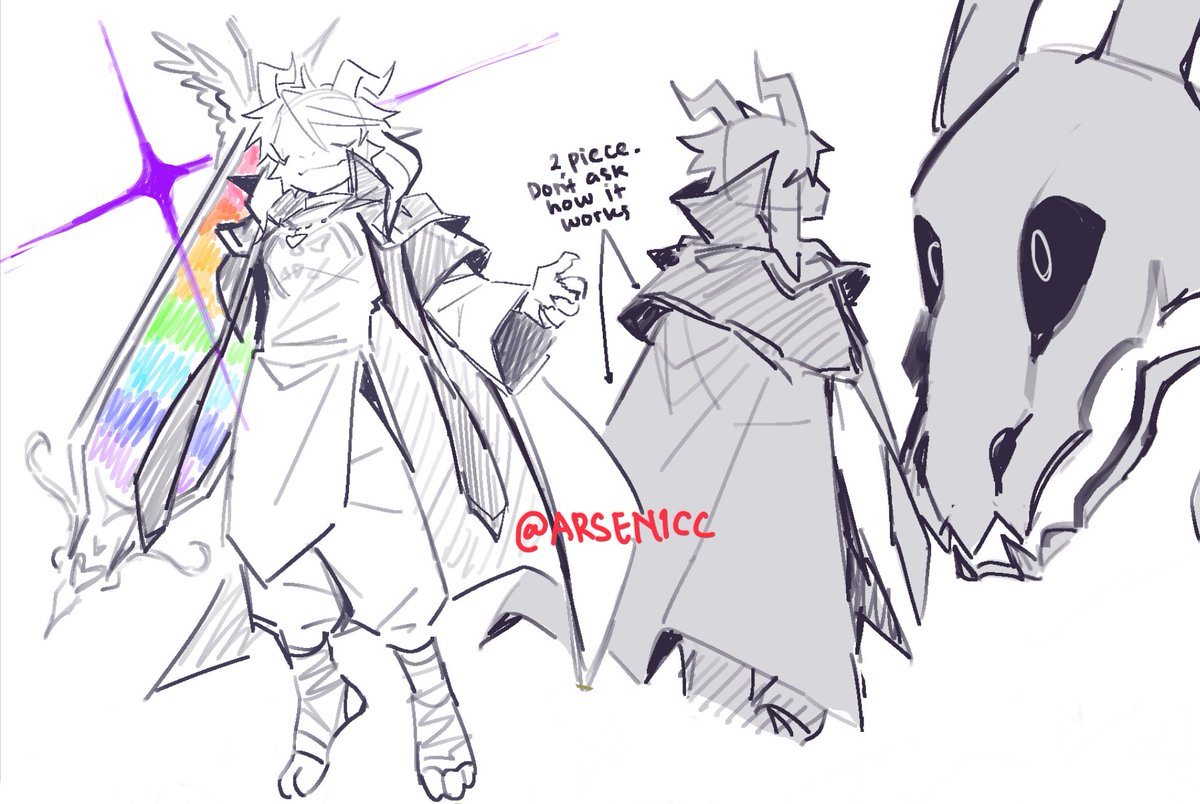 ARSEN1CC's tweet photo. Asriel scribbles https://t.co/2DaBheEAKS