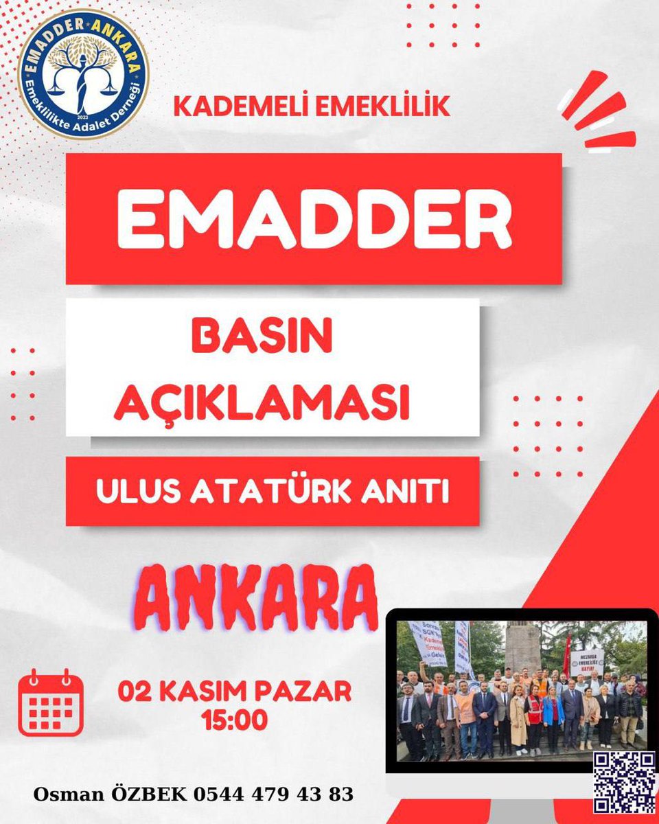 📣📣📣 YENİ TAG 📣📣📣
👇👇👇👇👇👇👇👇
#KademeAnkarada

<a href="/av_nurettinalan/">Nurettin Alan</a>
<a href="/GokceGokcen_/">Gökçe Gökçen</a>
<a href="/avhalukipek/">Av. Haluk İPEK</a>
<a href="/PrfDrFilizKilic/">Prof. Dr. Filiz KILIÇ</a>

Söz konusu EMEKSE,
en çok EMEĞİ VEREN de,
en çok EMEĞİ YENEN de BİZLERİZ! 

Bu dava sadece bir hak arayışı değil,
bu dava adaletin terazisini yeniden dengeye