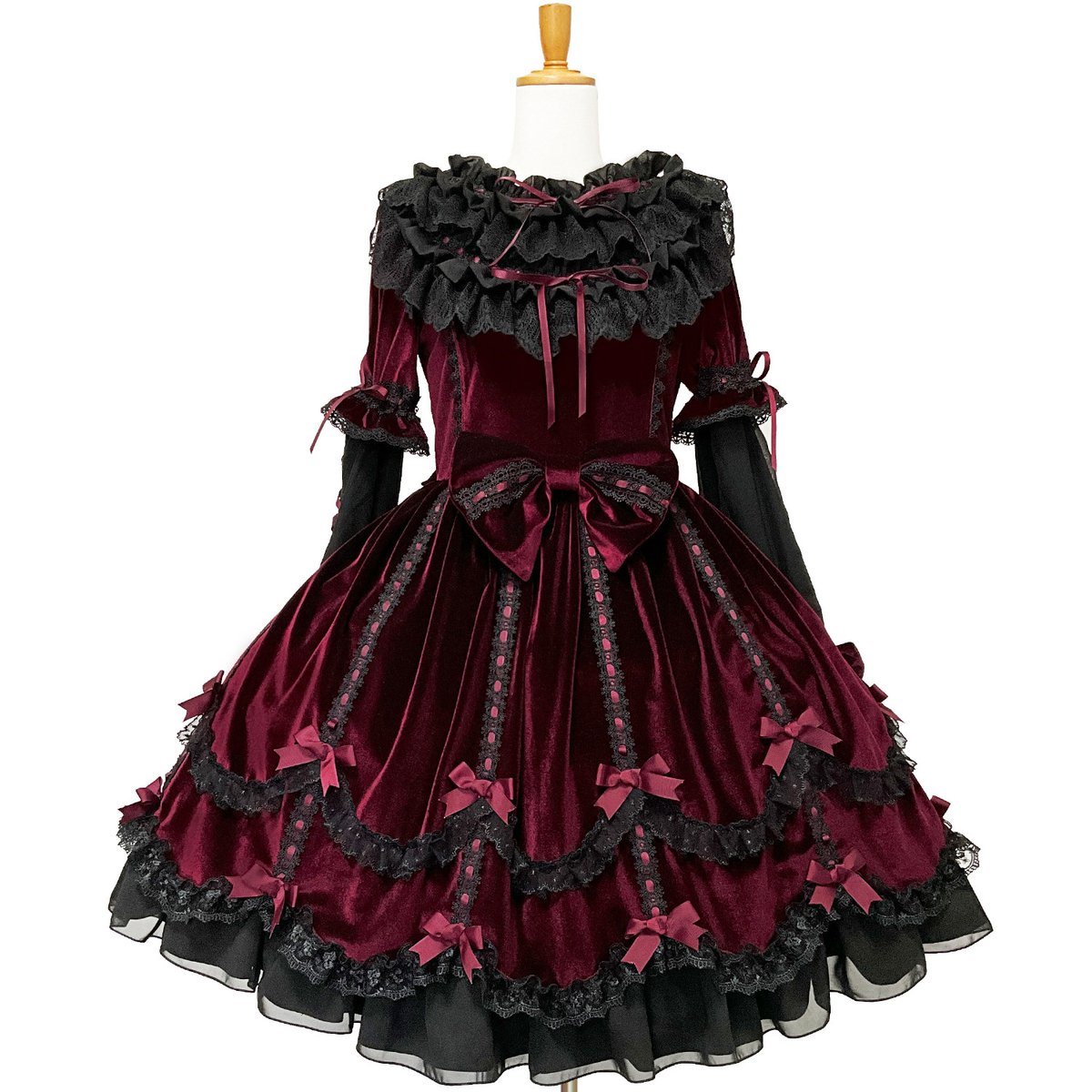 タグ付き未使用　AND ROMEO 自立ボリュームパニエ AND ROMEO Premium Pannier プロ用 パニエ 3段レース付き