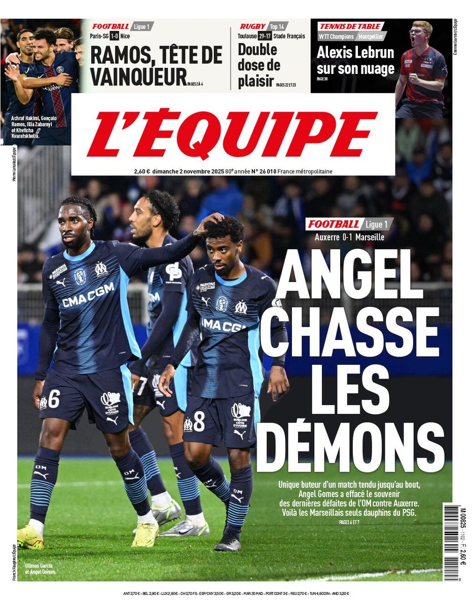 L'OM encore et toujours à la Une de l'Equipe #TeamOM