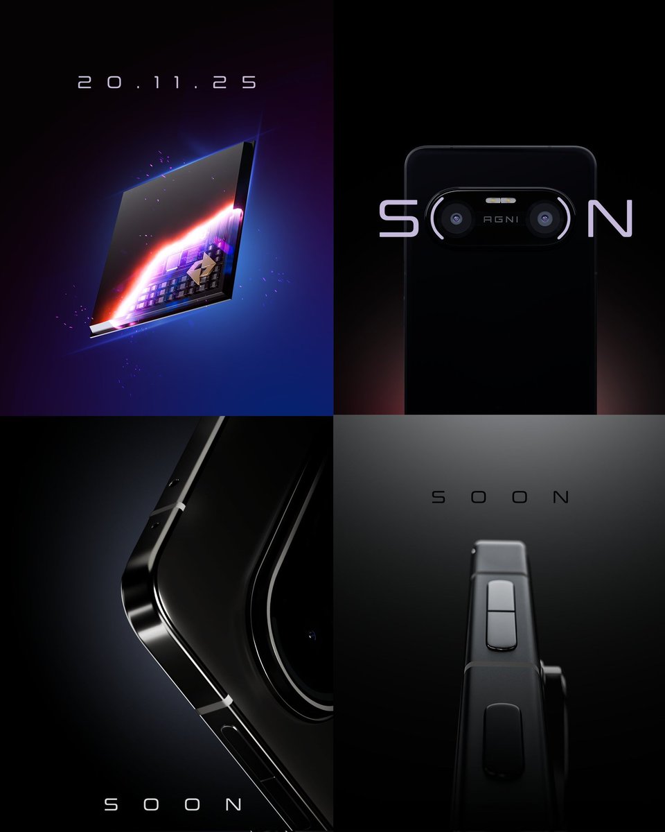 Techupdate3's tweet image. Lava Agni 4 to launch in India on November 20