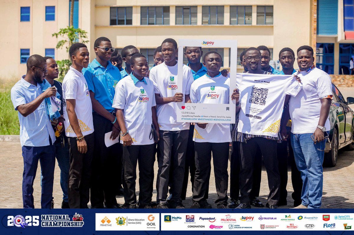 DIGNITATI HOMINUM!🩵
PERSCO IS IN THE SEMI-FINALS! 🔥 They are just one step from the Grand Finale by executing a masterclass.
🇺🇸🇬🇧🇨🇦 Alumni, let’s power the school’s projects! Send money with Jupay &amp; use code PERSCO. We’ll donate $20 to the school!
#NSMQ2025 #PERSCO