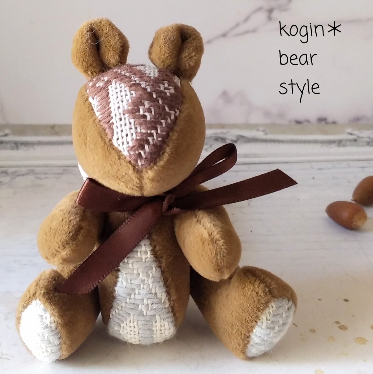 人気 作家 コーギー テディベア こひろ＠こぎん刺しのテディベア作家 kogin＊bear styl on X