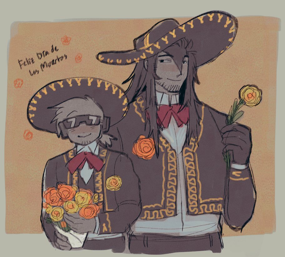 alephkiss's tweet image. Mariachi Doublefedora for dia de los muertos 🧡
#doublefedora
