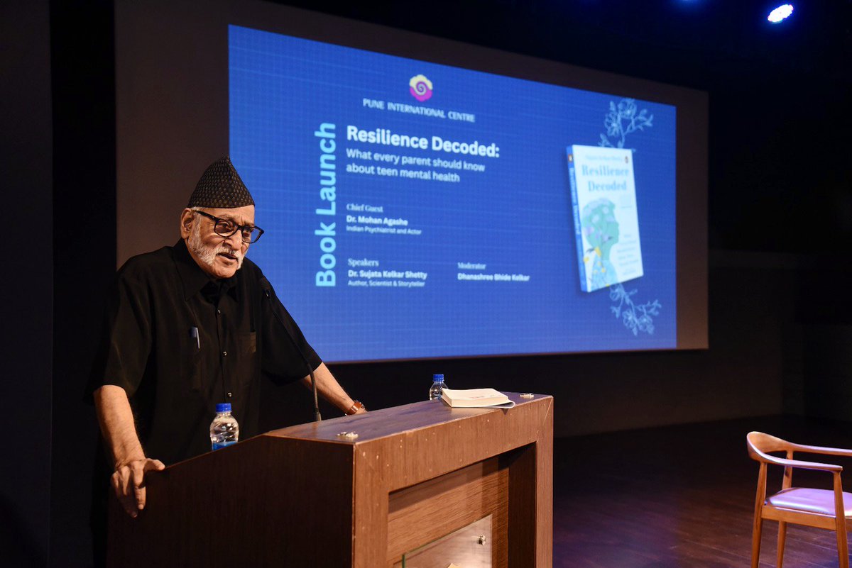 “Processed information is knowledge. But knowledge coupled with experience is wisdom.”
— Dr. Mohan Agashe at <a href="/PuneIntCentre/">Pune Int Centre</a>, speaking on ‘Resilience Decoded’ and the need to balance intellect with empathy.