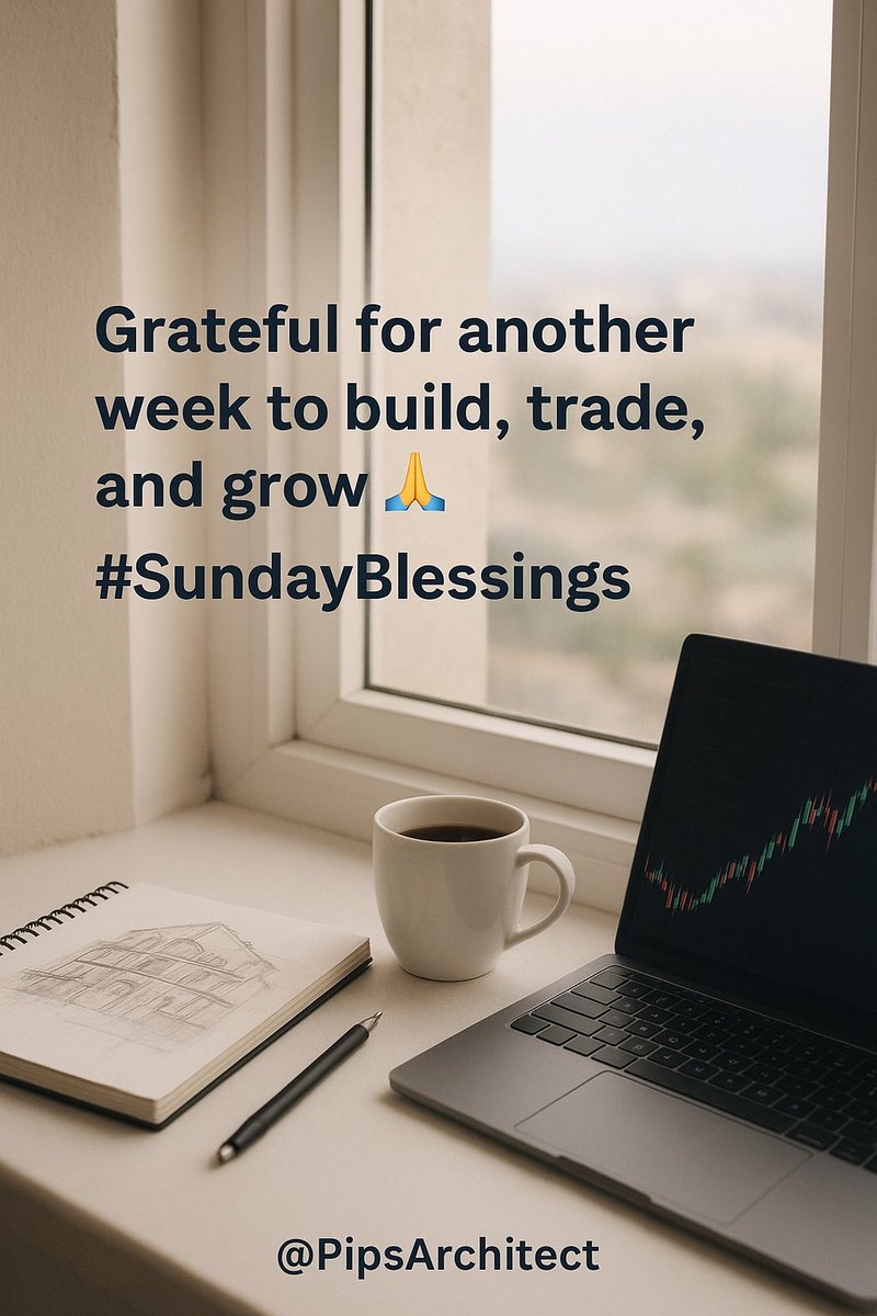 PipsArchitect's tweet image. Grateful for another week to build, trade, and grow 🙏
May your plans this week stand firm — both in design and in destiny.

#SundayBlessings #PipsArchitect #SundayMorning