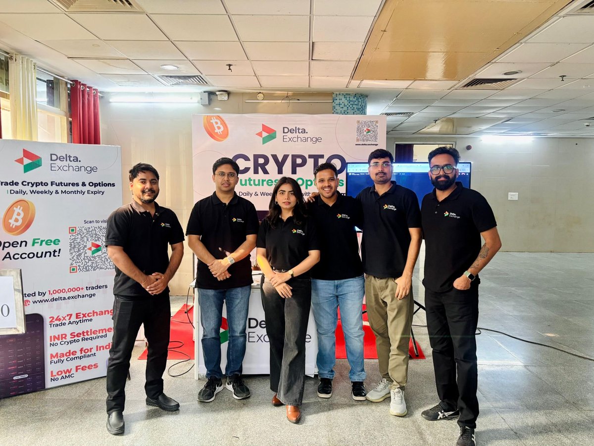 🚀 Team Delta Exchange at Lucknow Traders Mela!

Engaging with traders, sharing insights on crypto derivatives, and exploring the future of trading together. 💬