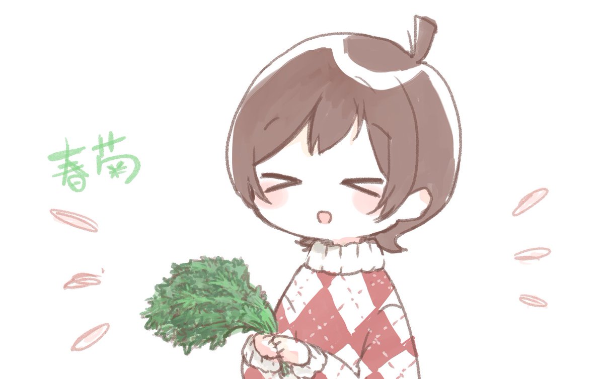 uumunm's tweet photo. 春菊食べた！らくがきの木下ひなたちゃん https://t.co/CprOmfLVLe