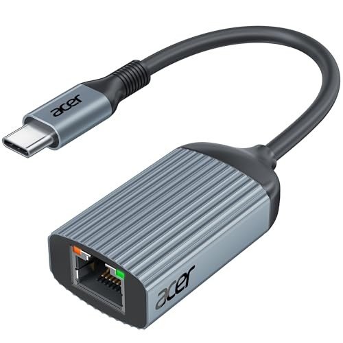 DonglelifeU's tweet image. Acer USB-C to Ethernet Gigabit Adapter - Grey The Acer USB-C to Ethernet Gigabit Adapter is a must-have for anyone needing a reliable and fast internet connection on the go. Its... - donglelife.co.uk/products/acer-… #USBCTech