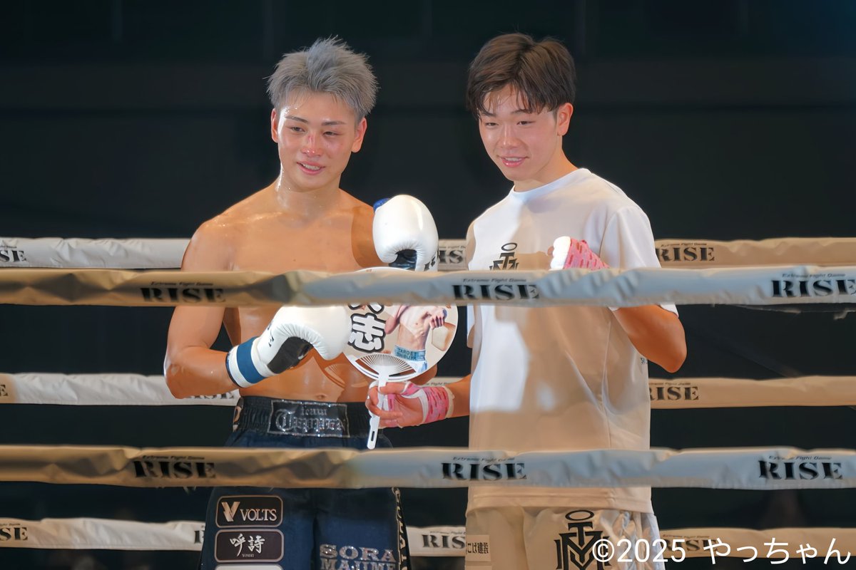 棚澤 大空（ <a href="/soratanazawa/">棚澤大空</a> ）選手
松本 天志（ <a href="/Tenshi424kick/">松本天志</a> ）選手

ビジュ良すぎる2人が勝ち残った。
チケット売れそう😂

 #RISE_WS FINAL2025