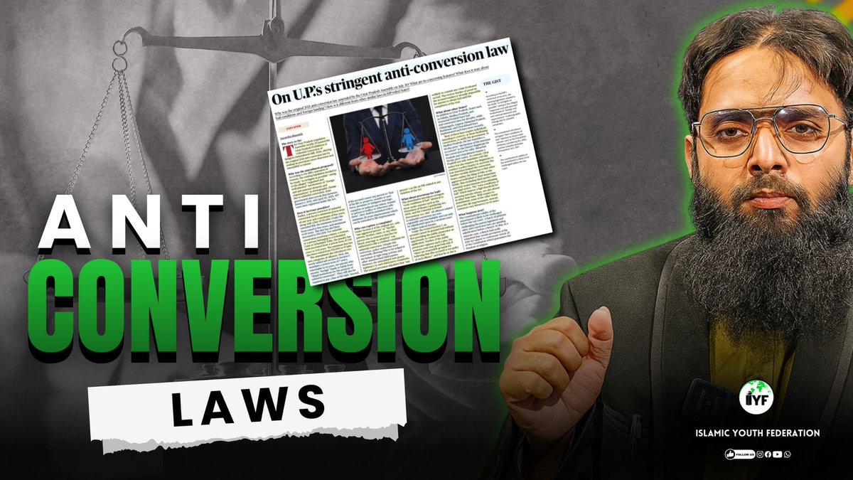 iyfofindia's tweet photo. Anti Conversion Laws | Dr. Osama Azeem

🔗  https://t.co/GmF371Y6Tx

`Islamic Youth Federation` https://t.co/uWc67oVSBu