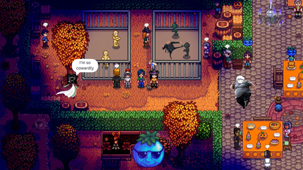 FeloniousFarm's tweet image. Here at Felonious Farm™ we wanted to have a spooky despicable night so we spent our day with the town at the Spirits Eve festival! Don't forget to check your candy for despicable bees.