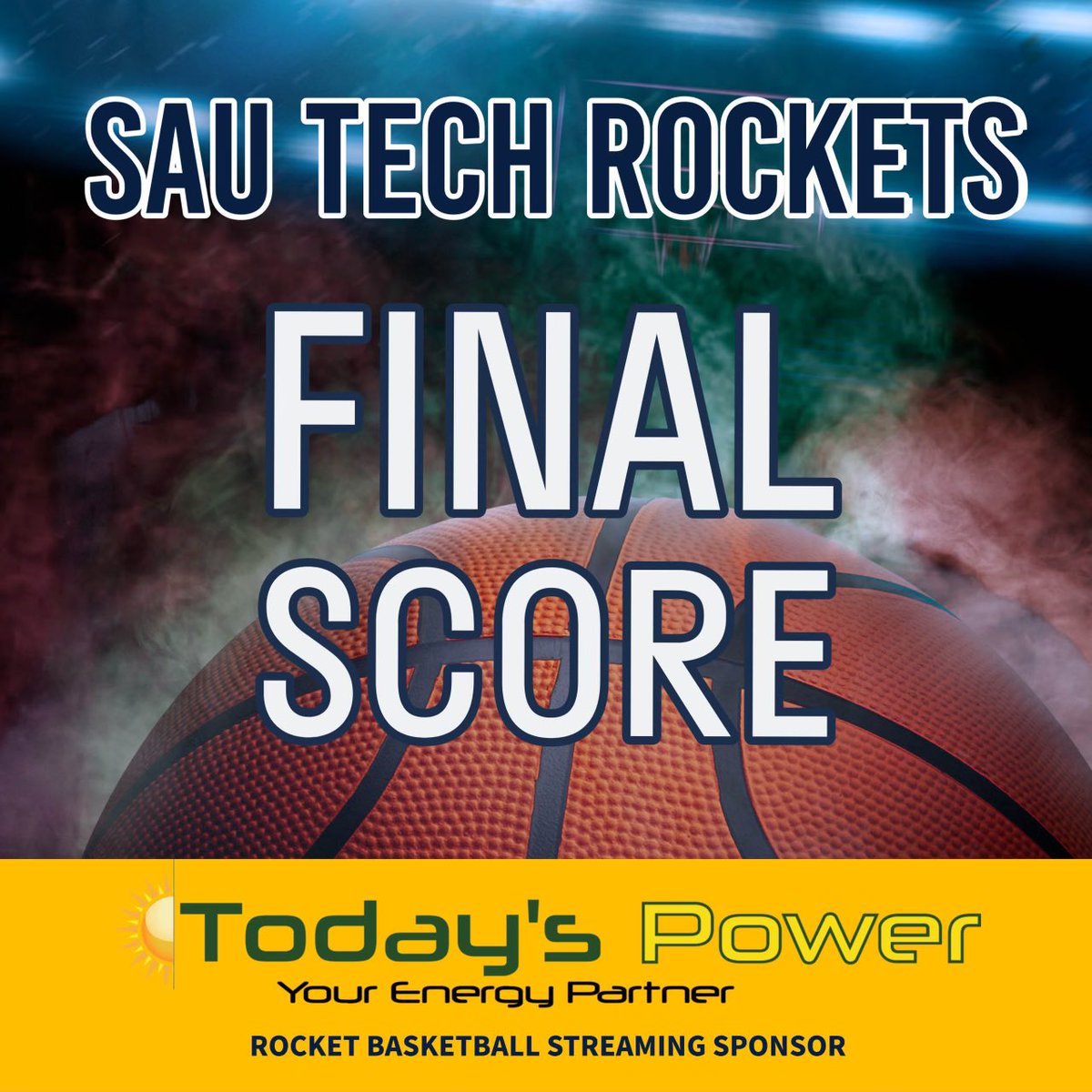 Your SAU TECH ROCKETS Men’s Basketball Team open up the 2025-2026 Season with a victory !

SAU TECH - 84
Royal Ambassador Prep - 39 

Rockets next game Wednesday vs. Champion Christian College JV .