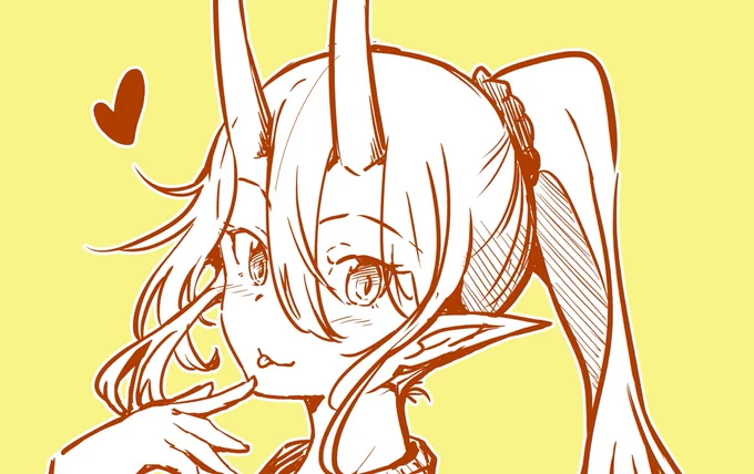 支援サイト更新しましたー!!! 鬼嫁ちゃんのイラスト描きました! ファンティア pixivFANBOX