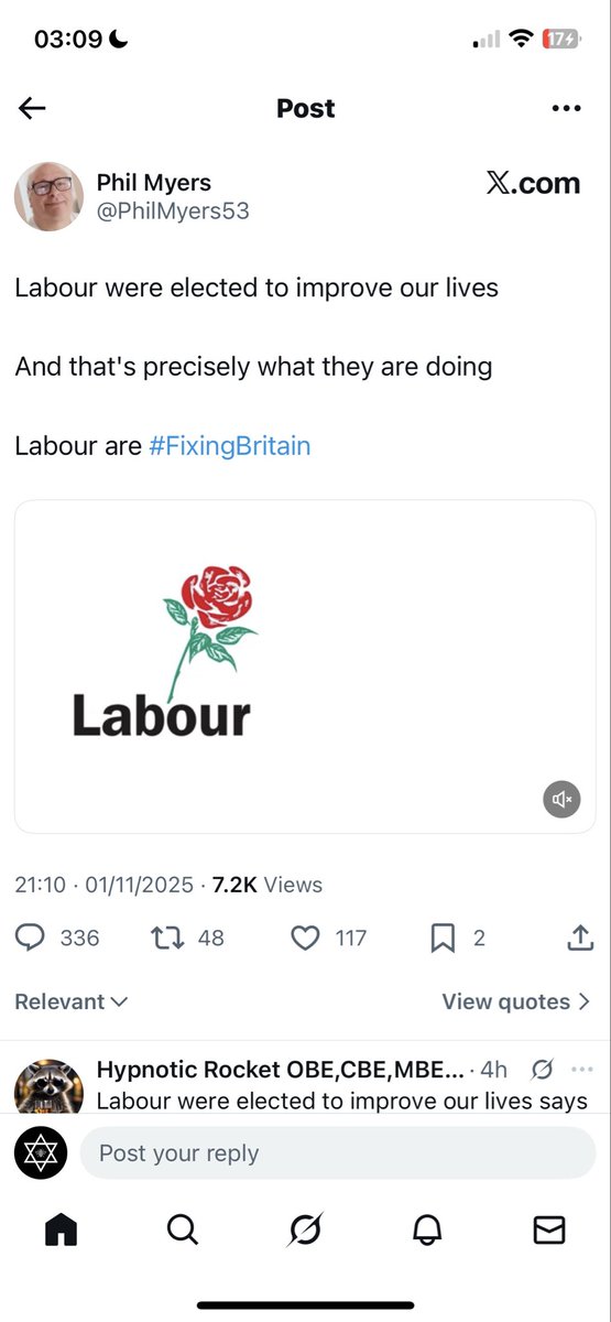 NoIsraeliTerror's tweet image. You are appalling, but so typical of the far left: 
1) Dumb
2) Incapable of reasoned debate 
3) Abusive
It seems to be the modus operandi of most of you, but let’s give you a chance to redeem yourself. How has Labour improved your life in 16 months since their election?