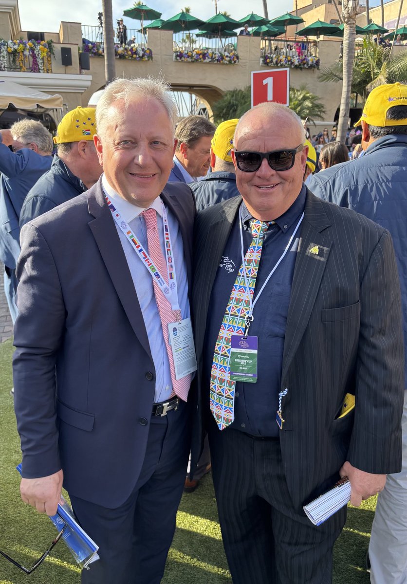 Great to meet up with old friends like Mike de Kock and ⁦<a href="/Safgirl2/">Di de Kock</a>⁩ at Del Mar for ⁦<a href="/BreedersCup/">Breeders' Cup</a>⁩