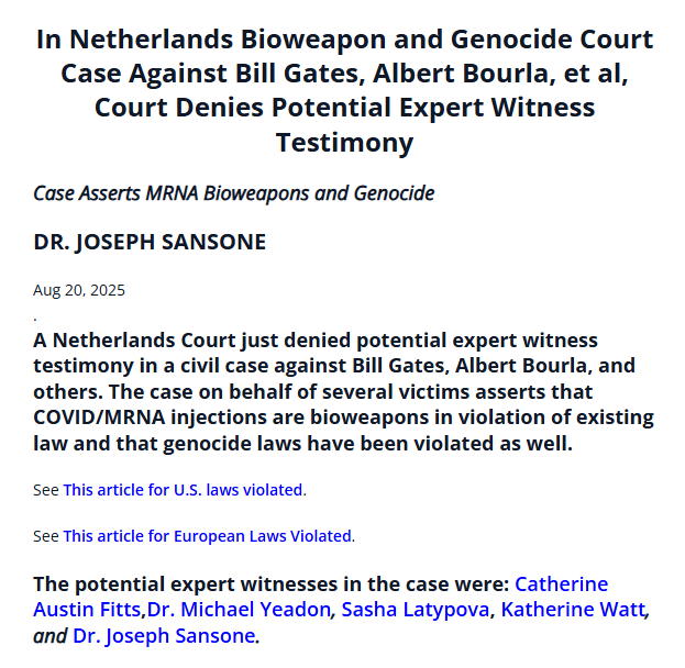 Jikkyleaks's tweet image. In case you&apos;re interested and have got this far, I&apos;m going to explain how this scam works. 

The main players are Jane Ruby, Sasha Latypova and Mike Yeadon.

These are their roles...

Jane Ruby (who committed fraud to bring opioids to children and was involved in the Endopharma…