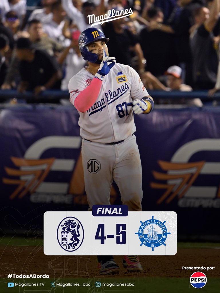Nada como ganarle a tu eterno rival 😮‍💨😏

Seguimos ¡y vamos por más! 💪⚓️⛴️

#Magallanes #Todosabordo