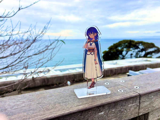 リルゥさん、江ノ島の海だよ