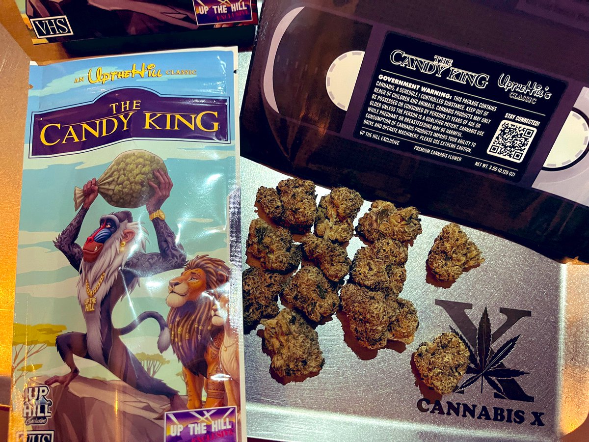 CannabisXTh's tweet photo. ππ The Candy King by @upthehillCA
Z-Terp Γ Sweet Sherbet Candy π¬
Delicious, euphoric, couch-locking calm.
Made for the night. π
#TheCandyKing #UpTheHill #CaliPack #CannabisX #NightVibes #BeyondExotic https://t.co/Z3uesTexSp
