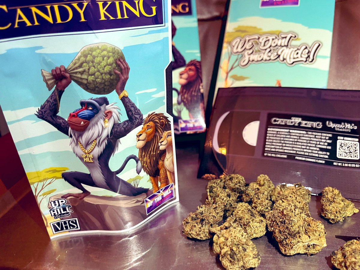 CannabisXTh's tweet photo. ππ The Candy King by @upthehillCA
Z-Terp Γ Sweet Sherbet Candy π¬
Delicious, euphoric, couch-locking calm.
Made for the night. π
#TheCandyKing #UpTheHill #CaliPack #CannabisX #NightVibes #BeyondExotic https://t.co/Z3uesTexSp