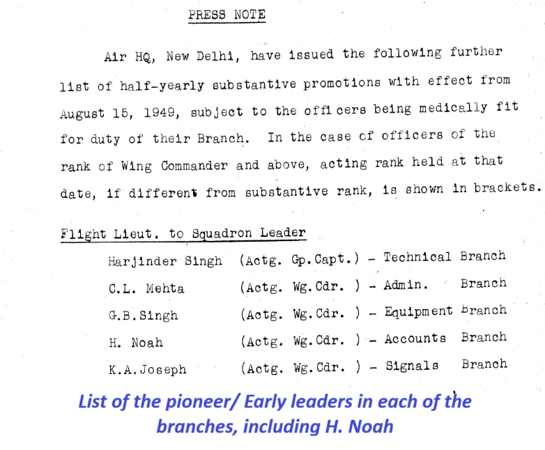 AnchitGupta9's tweet photo. Born on this day (2 Nov) 1899, Wg Cdr Henry Noah is one of those quiet architects of the @IAF_MCC  you almost never hear about — but you should.

Before 1942, the IAF didn’t even have its own Accounts or Education branches. All of that was handled by RAF officers, with Indian airmen doing the day-to-day work. 

That changed in 1942, when the Accounts and Education branches were created. But there was a problem: there were no IAF officers to put in them. So the Air Force pulled experienced officers out of the Administration & Special Duties (A&SD) branch and reassigned them.

In May 1943, the first batch of 14 officers was moved across — two Flight Lieutenants and twelve Flying Officers. The senior-most of them was Henry Noah, officially transferred on 23 May 1943, making him the first IAF officer in the Accounts Branch at the young age of 43!

Noah’s path to that moment wasn’t typical. Before the Air Force, he had served on the staff of the Indian High Commission in London. He was commissioned into the A&SD branch in April 1942.

In Early 1947, Noah was made acting Wing Commander and given command of the Air Force Central Accounts Office Briefly. On 15 June 1947, he was appointed Deputy Director of Accounts at Air HQ — and he continued in that role even after Independence, until March 1952. He retired then, because at the time Wing Commander was the highest rank available in the Accounts Branch and and his extended service commission had run its course.

#IAFHistory