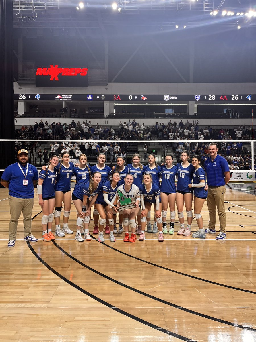 GoCVCS's tweet image. Lady Chargers finish 3rd at State 
#ChargeON #IdPreps