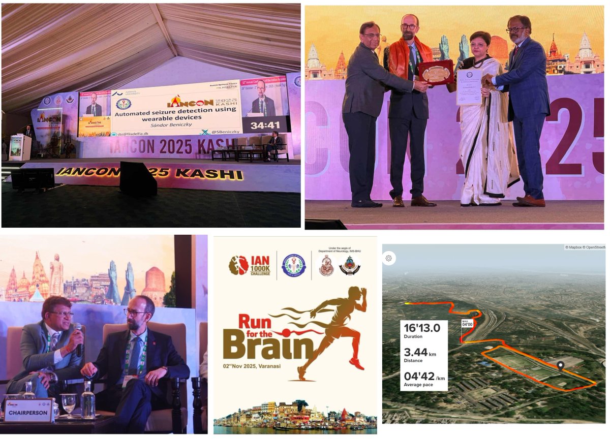 It was a great honor giving the Chopra oration about seizure detection using wearables, at the congress of the Indian Academy of Neurology, in Varanasi.
And a nice “Run for the Brain” in the training camp of the Gorkha regiment :)
#epilepsy #seizures #wearables #AI <a href="/FilaResearch/">Filadelfia Research</a>