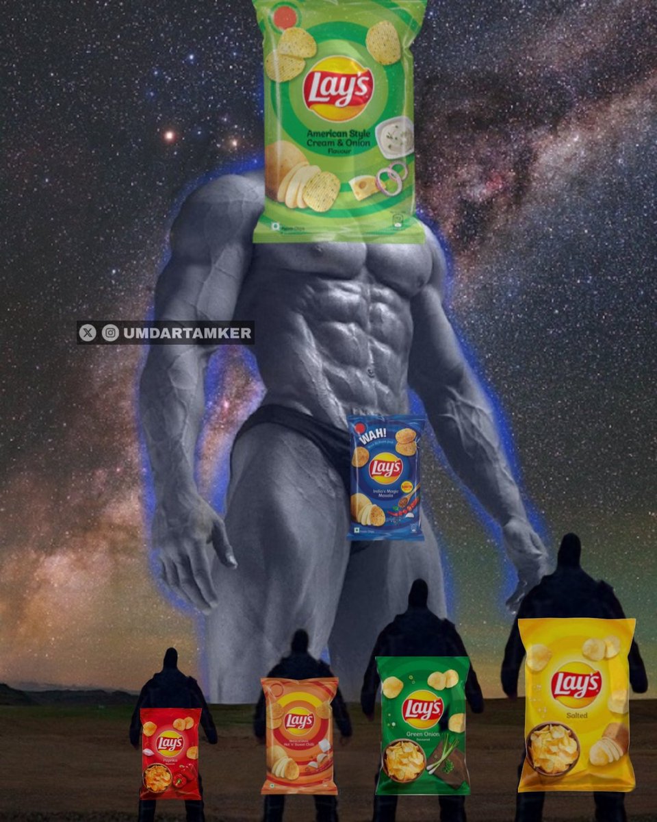 UmdarTamker's tweet photo. The king of chips : American style cream and onion 👑 https://t.co/2czhH2yuug