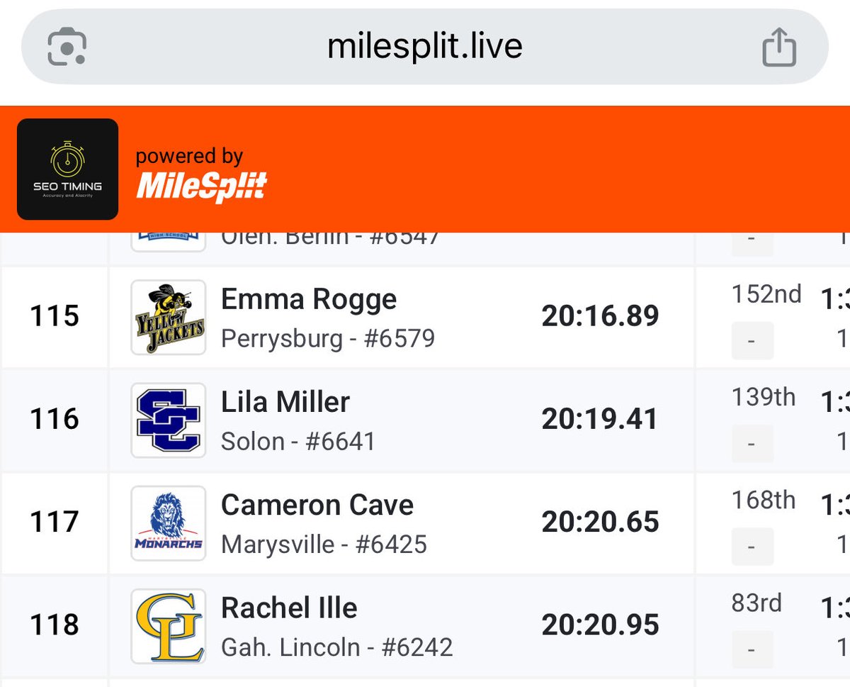 Congrats to Matthew, Mac, Camryn, and Lila for competing at the State Cross Country meet today.