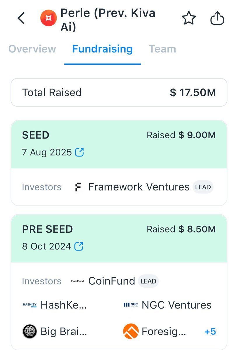 Perle Labs Early Access is Live!

<a href="/PerleLabs/">Perle Labs</a>  is bringing human feedback onchain to enhance AI training data while ensuring fair pay for annotators. 💡

💰 Raised $17.5M
👉 Join early access: app.deform.cc/form/ac620bd5-…
Fill out the form to be part of the next wave in AI innovation!