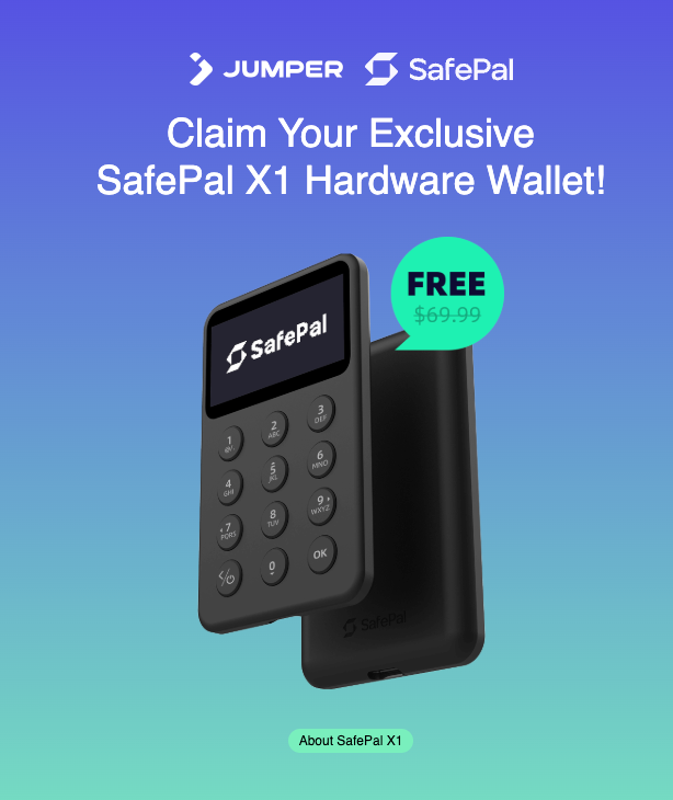 gideonfip's tweet photo. A free hardware wallet is always nice (thanks @jumperapp).

I haven't used a SafePal wallet before, but I'll generate a new seed phrase with it when it comes.

It seems like it's not compatible with Rabby, so I have to find other ways of connecting to a software wallet. https://t.co/TAXslRcLqF