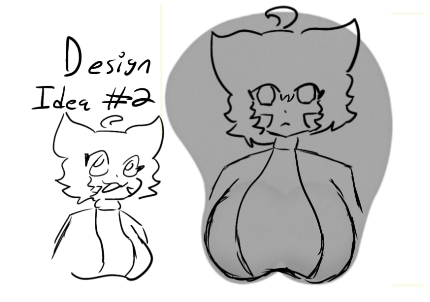 I'm doodling out some ideas for merch. Which one would you guys prefer?