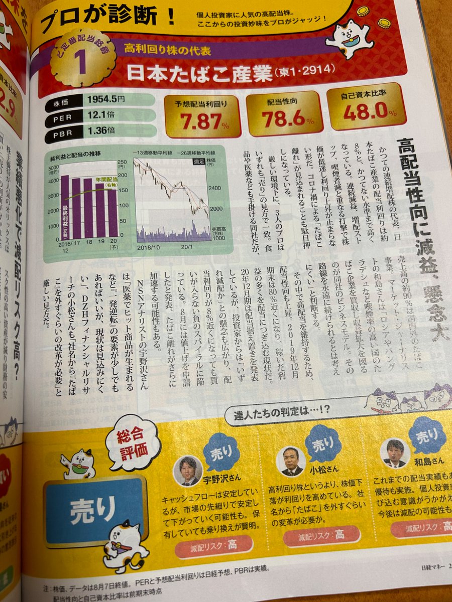 FIRE_07141866's tweet image. 先日大幅増配をしたJT
コロナ禍当時の評価