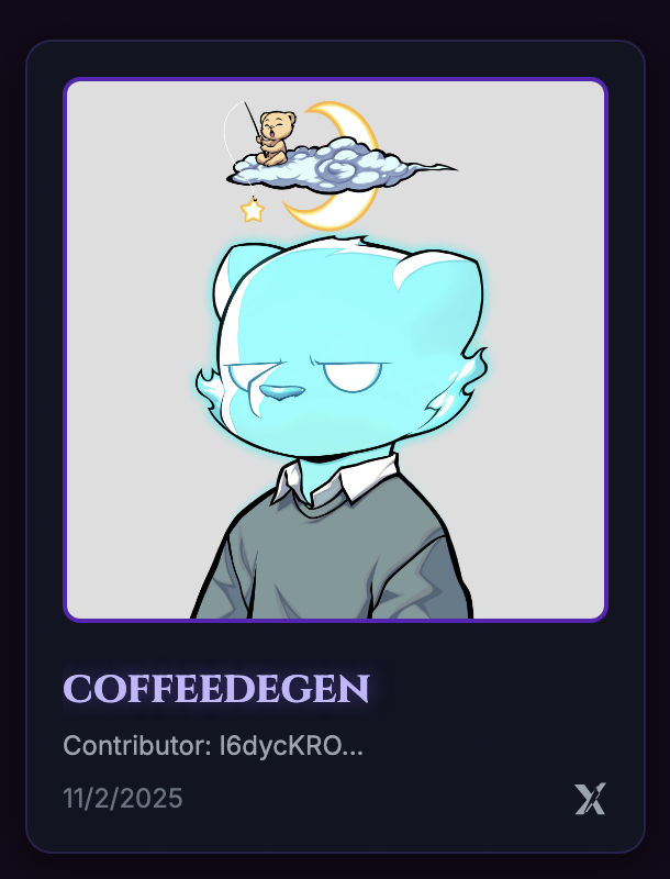 coffeedegen's tweet photo. π§ I just joined the Ritual Album β "coffeedegen"!
Where all community albums shine together β¨
Try it now π https://t.co/wnPC0ei9qz #RitualNet #RitualFND #RitualArchive https://t.co/t1itIpT6Mq