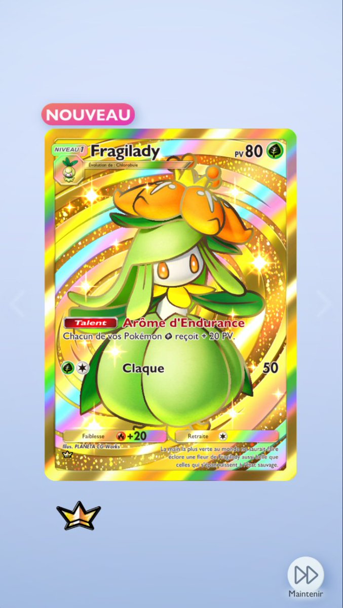 AlavinCamille's tweet photo. Booster du jour 🥳
#PokemonTCGPocket https://t.co/ar0wXF0esw