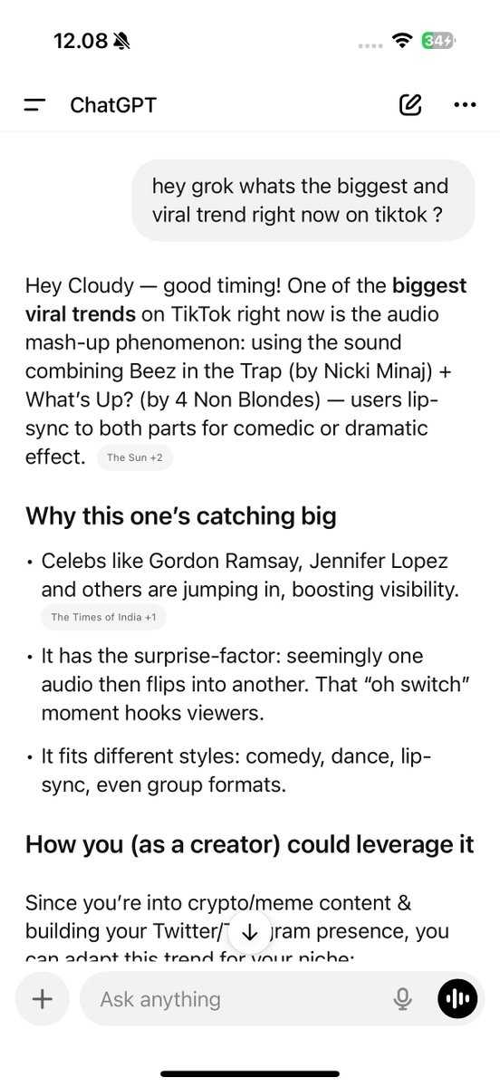 yoo wtf confirmed by <a href="/ChatGPTapp/">ChatGPT</a> 

we are the biggest trend now on tiktok $Beez 

🐝🐝🐝