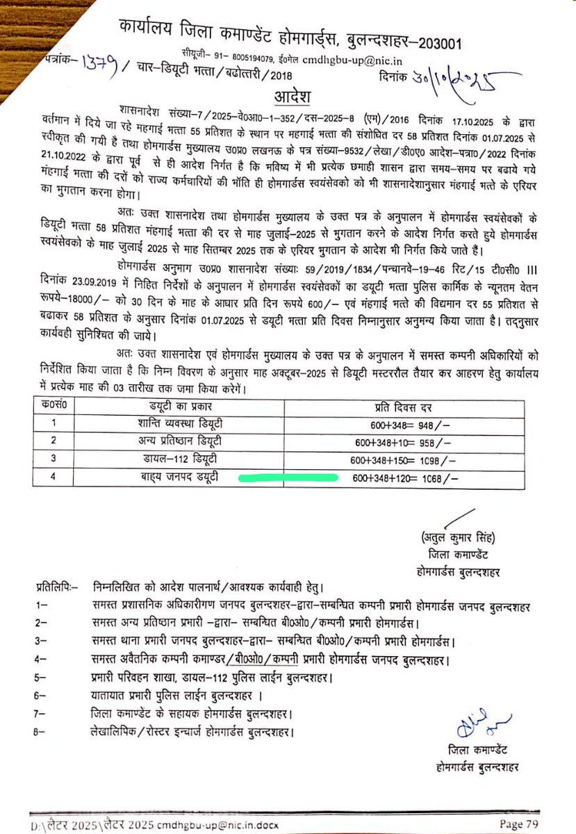 <a href="/homeupgov/">Home Department, UP</a> महोदय जी जब होमगार्ड्स जवानों को बाहरी जनपदों में डियूटी जानें पर 120रु.खाने का मिलते हैं तो ट्रेनिंग प्रशिक्षण पर दैनिक भत्ते का 20% क्यों लिया जाता हैं 🤔 सभी जगहों पर भेदभाव क्यों 🙏उसमें भी घटिया खाना खिलाया जाता हैं 🤔